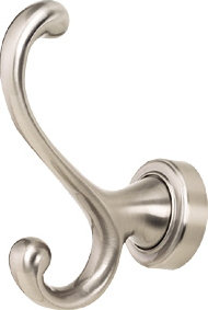 Infinity Single Robe Hook, Satin Nickel