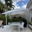 Parasol en porte-à-faux rectangulaire pivotant à gauche et à droite de 360 ° avec rotation à 360 ° 12 'x 9' avec base et rotation à 360 degrés-877549157