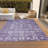 Machine Washable Indoor/Outdoor Xhevrie Purple Rug-1920098674