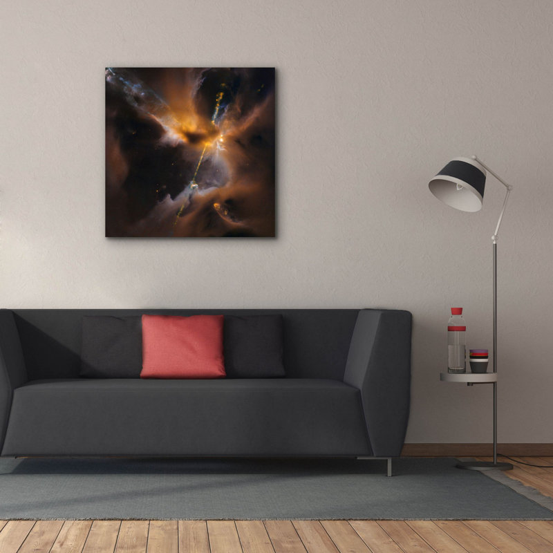 «Herbig Haro 24» par Hubble Space Telescope, art mural de la NASA, H 37 po x l 37 po x P 1,5 po