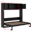 Lit escamotable avec armoires de rangement-950700393