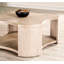 Table basse 1Pc de style moderne avec structure ouverte en bois d'hévéa