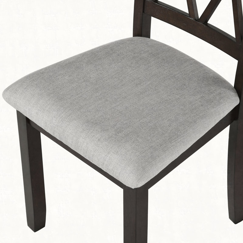 Ensemble de salle à manger 3 pièces avec table à abattants et 2 chaises rembourrées, ensemble de salle à manger pour petits espaces