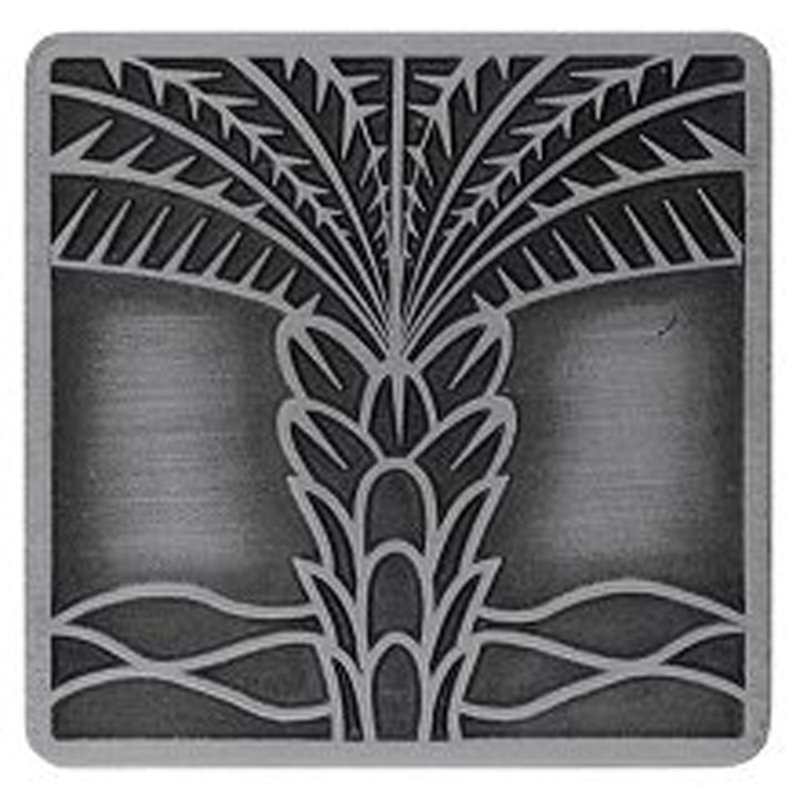 Square Knob, Antique Pewter