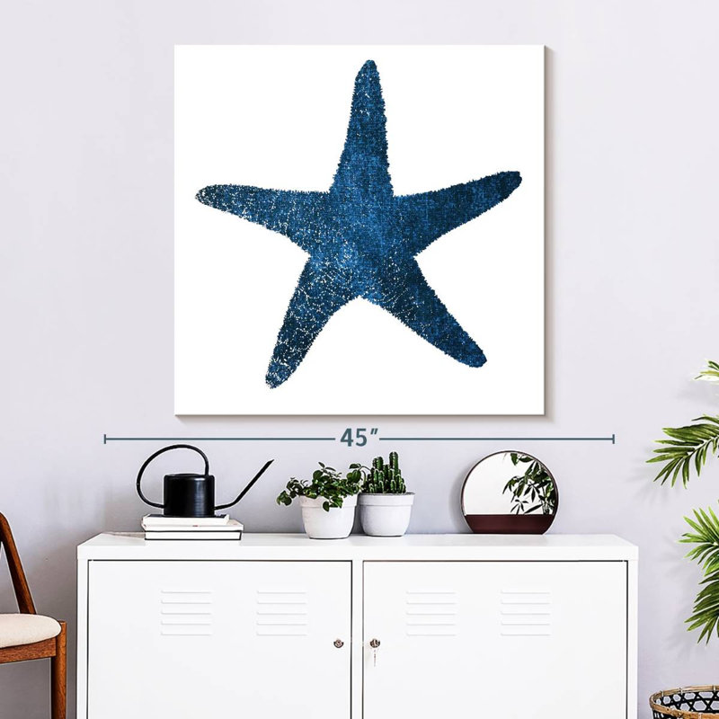 Aletra Navy Starfish, 33" H x 33" W