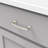 Bridges Collection Handle Pull - 3-3/4" Center to Center Cabinet Pull Satin Nickel - Transitional, Deco Hardware for Drawers & Cabinets-116398522-11295916