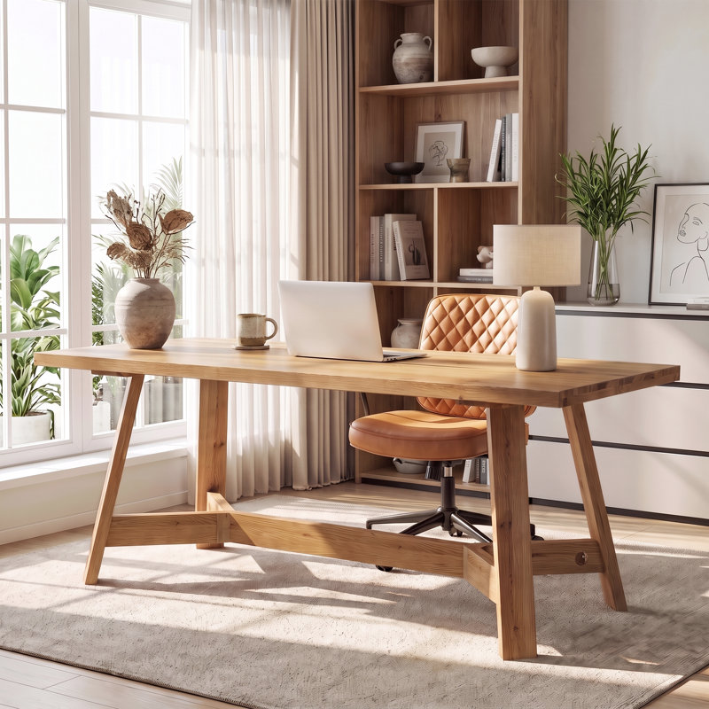 Solid Wood Computer Desk