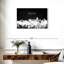 Impression sur toile Dallas Skyline BW-1054033221