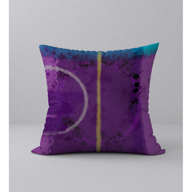 Coussin décoratif abstraite, H 20 po x l 20 po