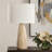 Lampe de table en travertin Chavonte