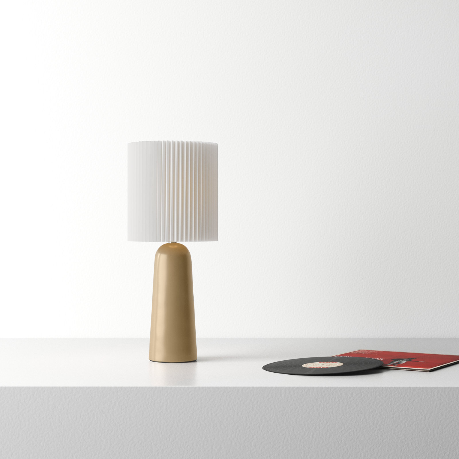 Racine Ceramic Table Lamp, Beige