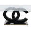Table de bout en verre avec centre noir mat et bords biseautés, moderne, bois massif +, 22,26 po Largeur x 21,2 po, profondeur, 35,64 lb. Table de poids, centre, style moderne, 22,26 po, 21,2 po