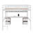 Full Size Loft Bed With Desk, Cabinets, Drawers And Charging Station-1624442815