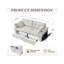 68'' Chenille Sofa With Multi-Functional Armrests-1241039256