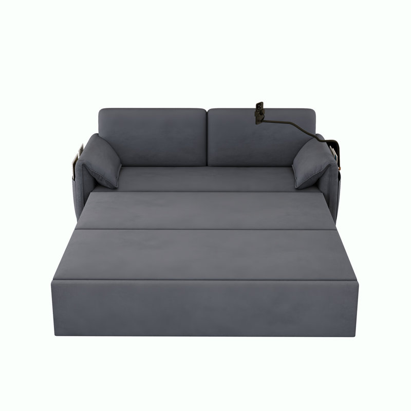 Folding Sofa Bed, Gray