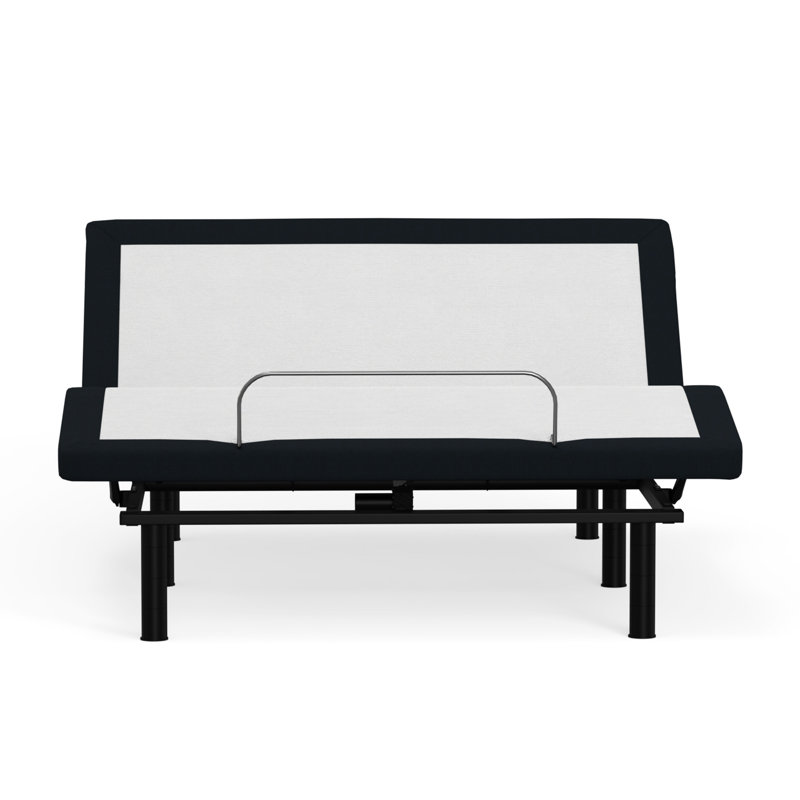 Queen Adjustable Base With Zero And Dependable Metal Build Bed Platform Memory Buttons - Head Foot Articulations, Wireless Remote, Grey