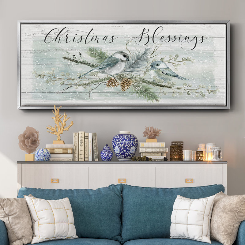 Christmas Blessings- Framed Canvas