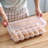 2Pcs Plastic Egg Holder Stackable Egg Storage Box Egg Rack for Refrigerator 18 Cavity Per Container Dishwasher Safe