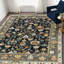Antiquity Wool Oriental Area Rug in Blue-2040490160