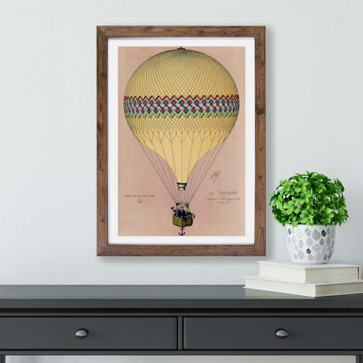 Tri-colour Hot Air Balloon in Paris - Wall Art