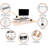 Adjustable Metal Base Standing Desk Converter