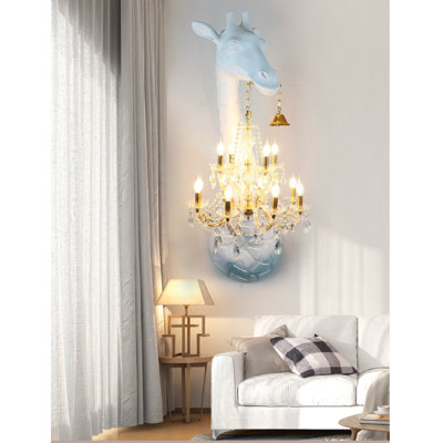 Art Sculpture Giraffe 29.5'' Novelty Wall Lamp