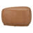 Adna 26.5" Genuine Leather Triangular Upholstered Ottoman-136385740