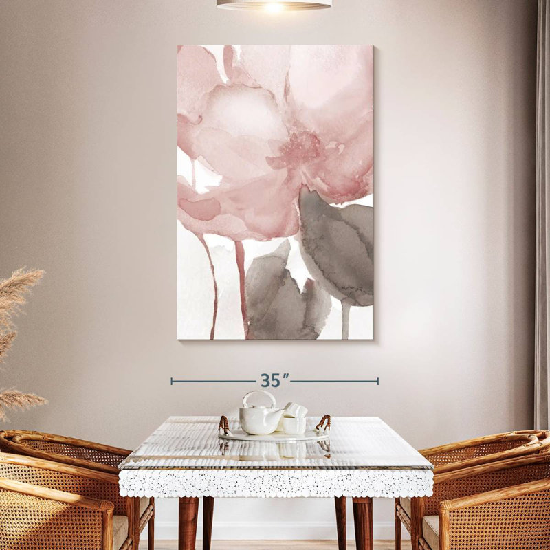 Avery Blush Bloom II, 51" H x 34" W