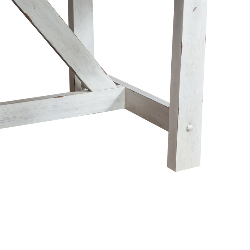 Scholten Fixed Top Trestle Dining Table w/ Heavy Distressing