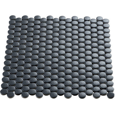 Electro-Funk Matte 1'' W x 1'' L Porcelain Tile Pennyround Mosaic Sheet