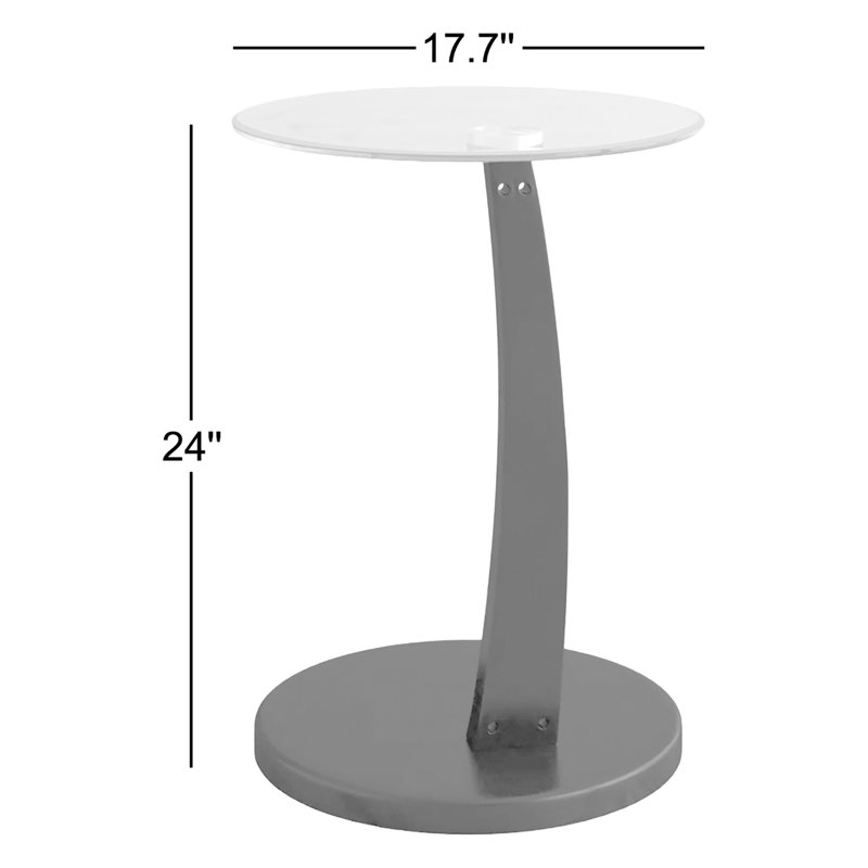 Bachmann Glass Top End Table