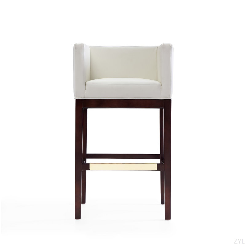 Tabouret de bar Kingsley, Blanc