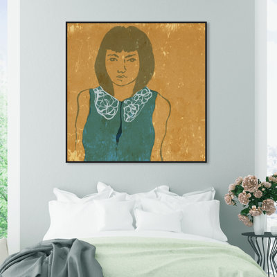 " Lady In Teal " Painting Print