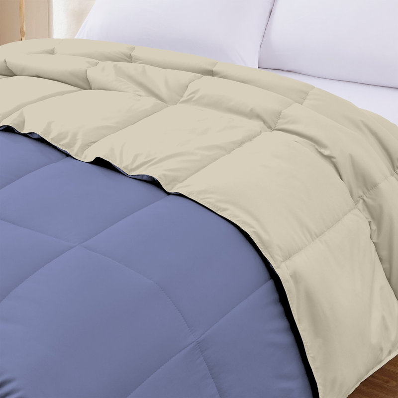 Modern Threads Comforter Duvet Insert, Reversible Quilted Down Alternative Comforter with Corner Tabs, All Season Bedding