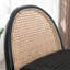 Tabourets modernes avec dossier en rotin et structure en bois Emington-574172683-574172685