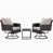 Coussin gris / cadre noir est en rupture de stock