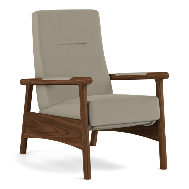 Fauteuil inclinable Walnut Grove, Perigold ‑ toile de ramie Beagle
