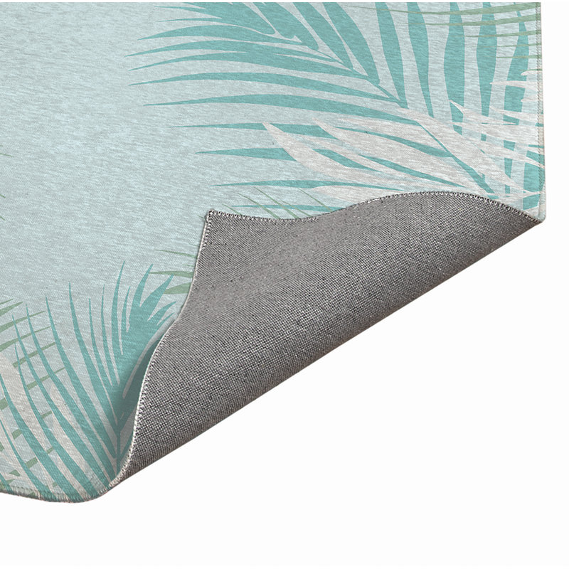 Paillasson Waving Palm Indooor, Bleu, L 60 po x L 84 po