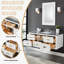 Ensemble de meuble-lavabo simple 48 po avec dessus en marbre Paz