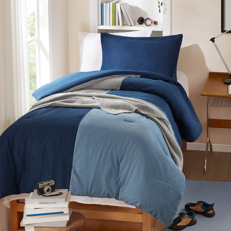 2 Pieces Twin/Twin XL Comforter Set,Blue