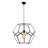 Adjustable Height Geometric Cage Single Pendant