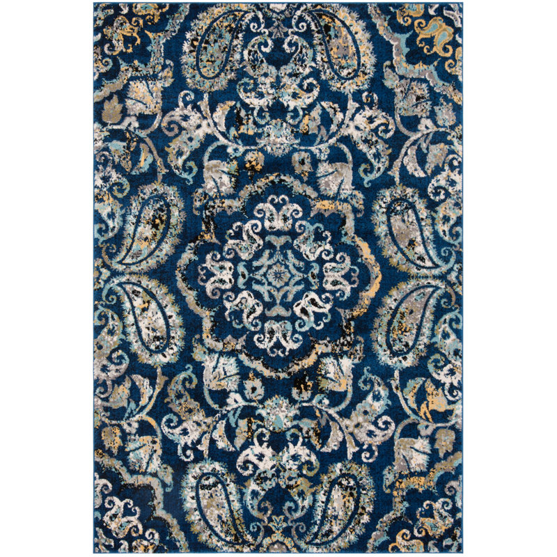 Evoke Performance Floral Rug, Rectangle 5'1" x 7'6"