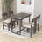 Bogazi 5-Piece Dining Table Set with Rectangular Dining Table and 4 Dining Chairs-1750796917