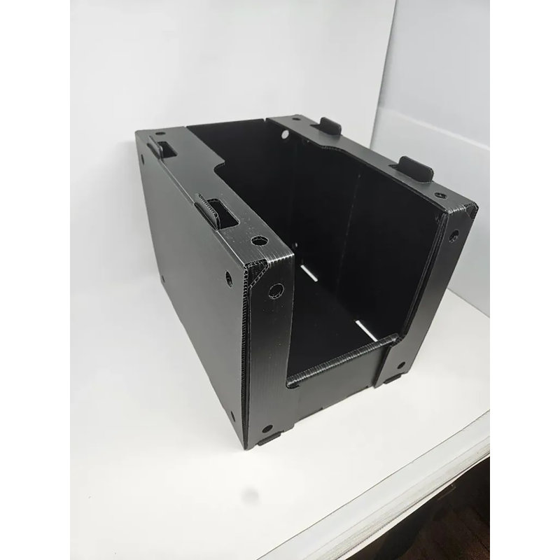 Bac de rangement empilable robuste en plastique