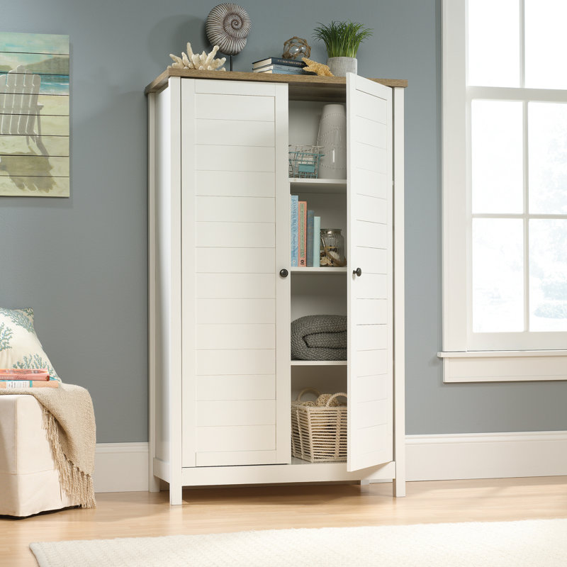 Grado 3 - Shelf Storage Cabinet, White