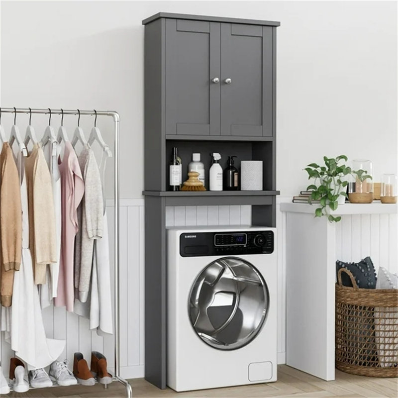 Fridlet Over The Toilet Storage, Gray