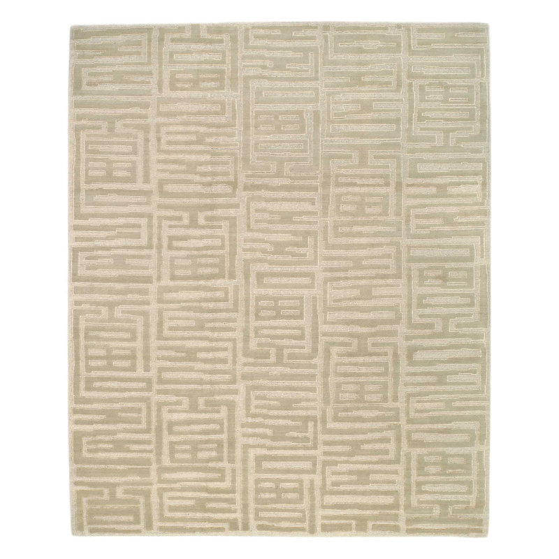 Tiki Geometric Area Rug in Beige/Neutral, Rectangle 2' x 3'