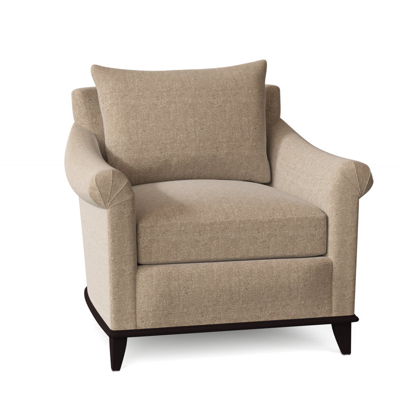 Drake Armchair, Tortoise Shell Flax, Vintage Ebony