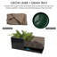 Jardinière rectangulaire Kozyard 38 po L x 15 po l x 16 po H, jardinière en méta pour utilisation intérieure et extérieure par tous les temps, avec trous de drainage et doublure de culture amovible pour plantes, fleurs et arbustes