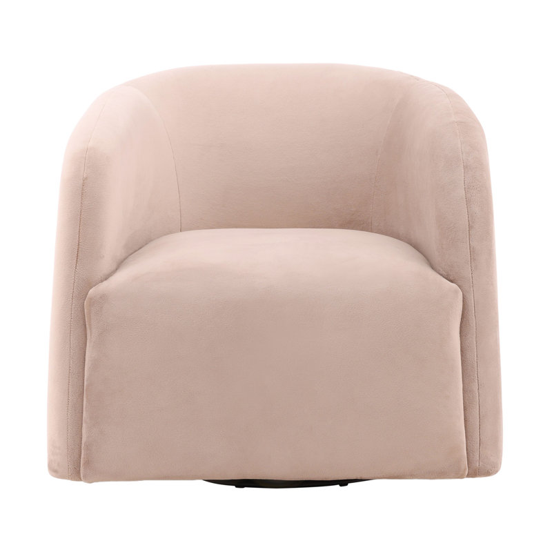 Neva Upholstered Swivel Chair, Onyx Mink